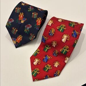 Holiday Gift Pattern Ties 2-Pack